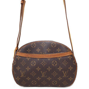 Louis Vuitton Monogram Leather Blois Shoulder Bag Brown